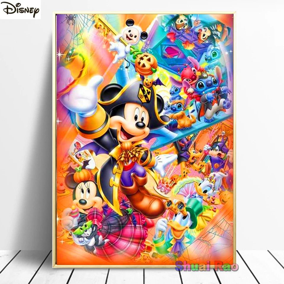 

Disneyland 5D DIY Full Diamond Embroidery"Happy pirate Mickey Mouse"Diamond Painting Cross Stitch Rhinestone Home Decoration