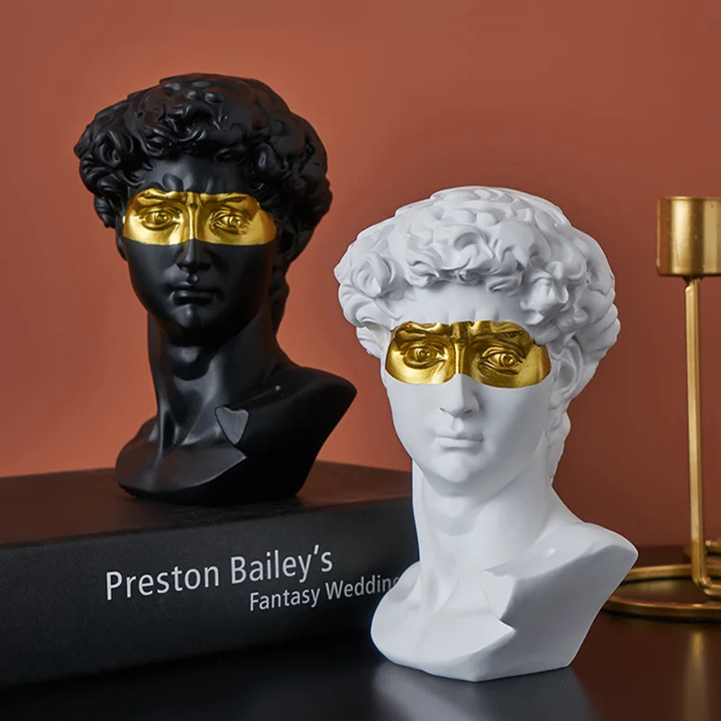 

Home European Decoration Head Resin Statue Modern Abstract Art Nordic Home Decoration Sketch Practice Creativity Greek Sculpture