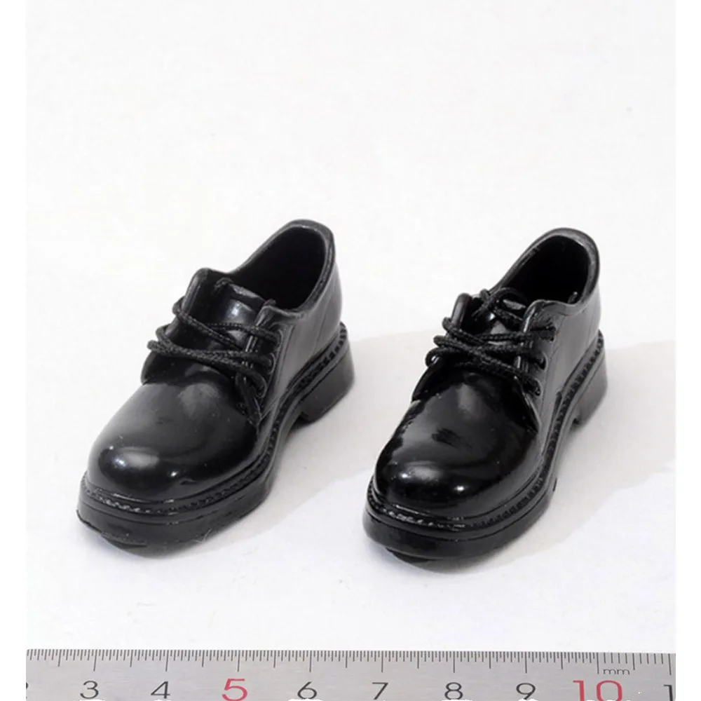 1/6 Женщина-солдат студентка обувь из искусственной кожи носки до середины икры