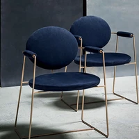 minimalist geometric dining chairs seat cushion balcony hotel soft bar stool gamer camping chair metal salon armchairs furniture
