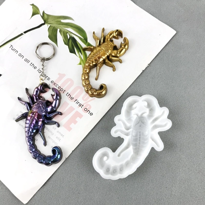 

Scorpion-shape Keychains Mold DIY Epoxy Craft Necklace Keychain Jewelry Mold Y08E