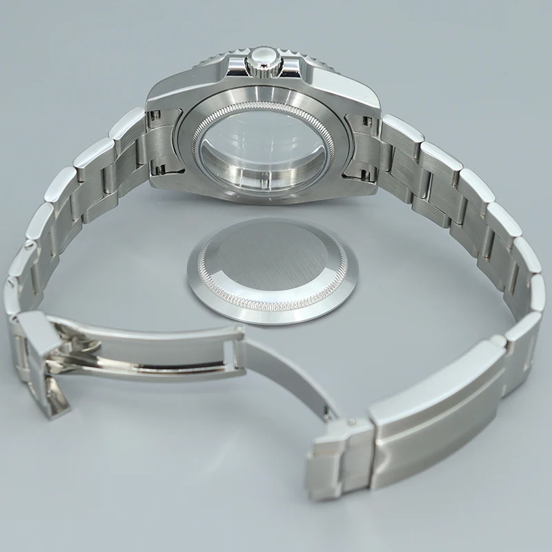 Корпус часов NH35 40 мм матовый ремешок из нержавеющей стали сапфировое стекло