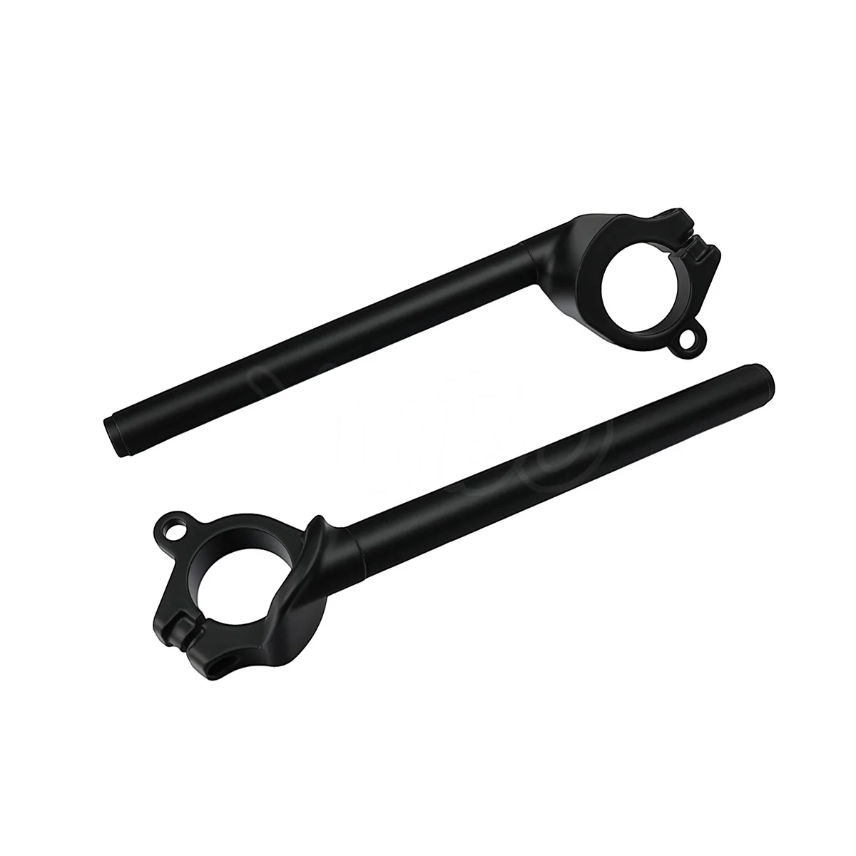 Фото Черные накладные ручки для мотоциклов Kawasaki ZX-4R ZX-4RR 2023-2024, ZX400PS ZX400SS 2025 – рули-клипсы на вилку №2