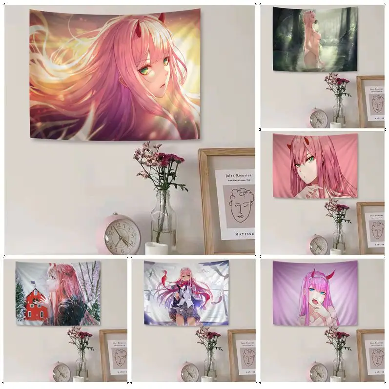 

Аниме нулевой два аниме-гобелен, украшение на стену, домашнее декоративное одеяло