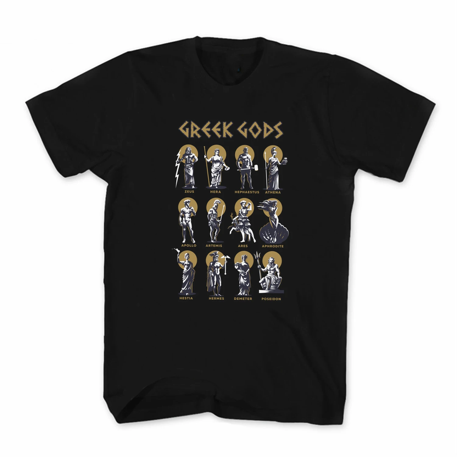 

Greek Gods Greek Mithology Ancient Legends Mens T Shirt. Short Sleeve 100% Cotton Casual T-shirts Loose Top Size S-3XL