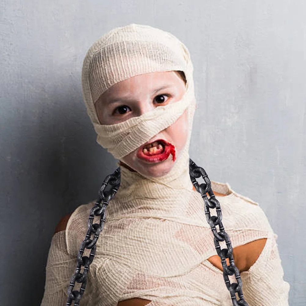 2 шт. имитация большой железной цепи пластиковые звенья декор для Хэллоуина