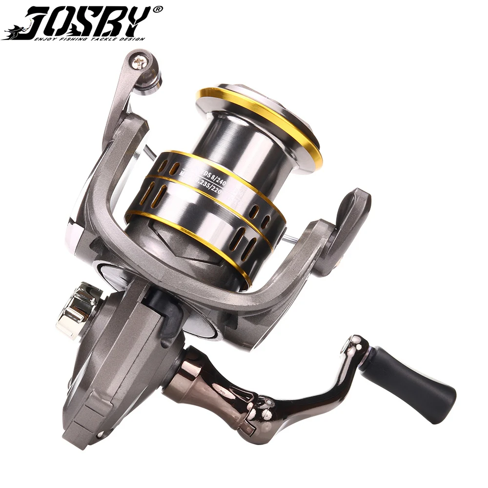 

JOSBY Fishing Reel LC800-7000 Spinning Reel 12kg Max Drag Wheel 5.2:1 Speed Metal Spool Ball Grip Coil Sea Saltwater Tackle NEW