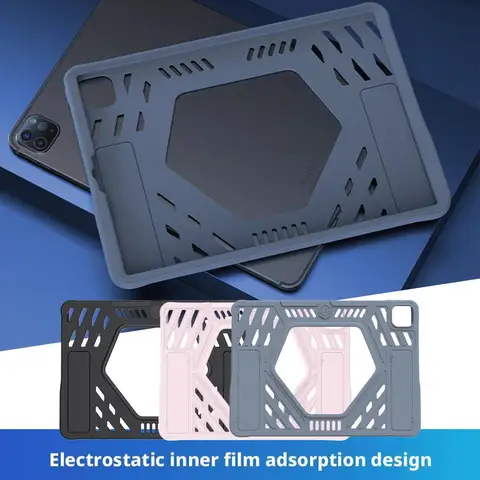 Мягкий силиконовый чехол для планшета iPad Air 5, защитный чехол для iPad Pro 2018-2022 (11 дюймов), противоударный 360 °   Защита от падения