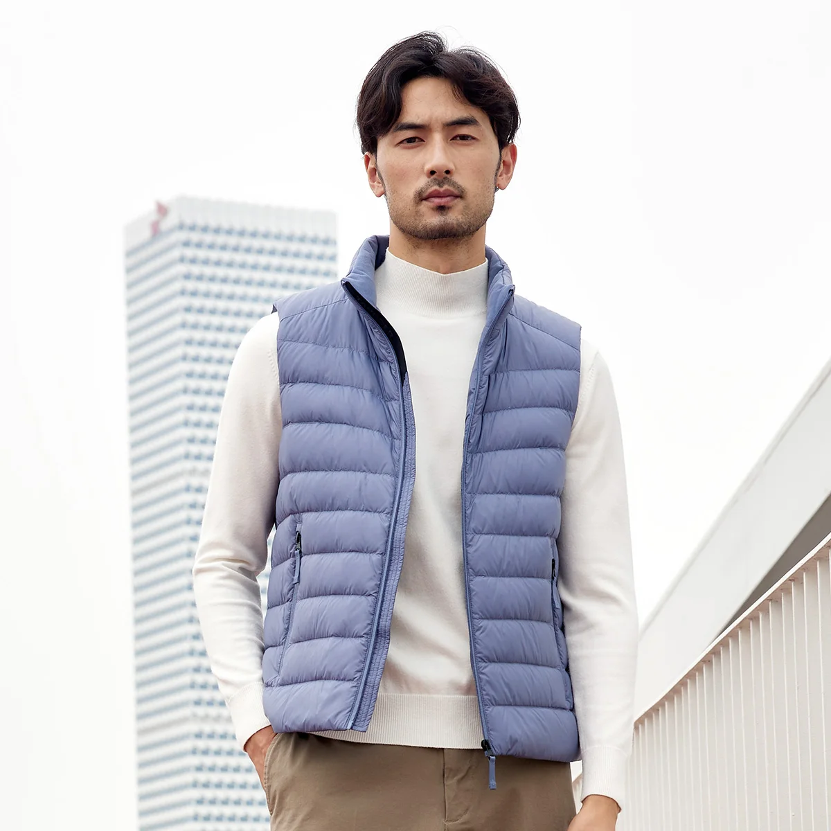 TANBOER Filling Power 600+ Anti-wrinkle Winter Vest Packable 90% Duck Down Sleeveless  Jakcet TF216023