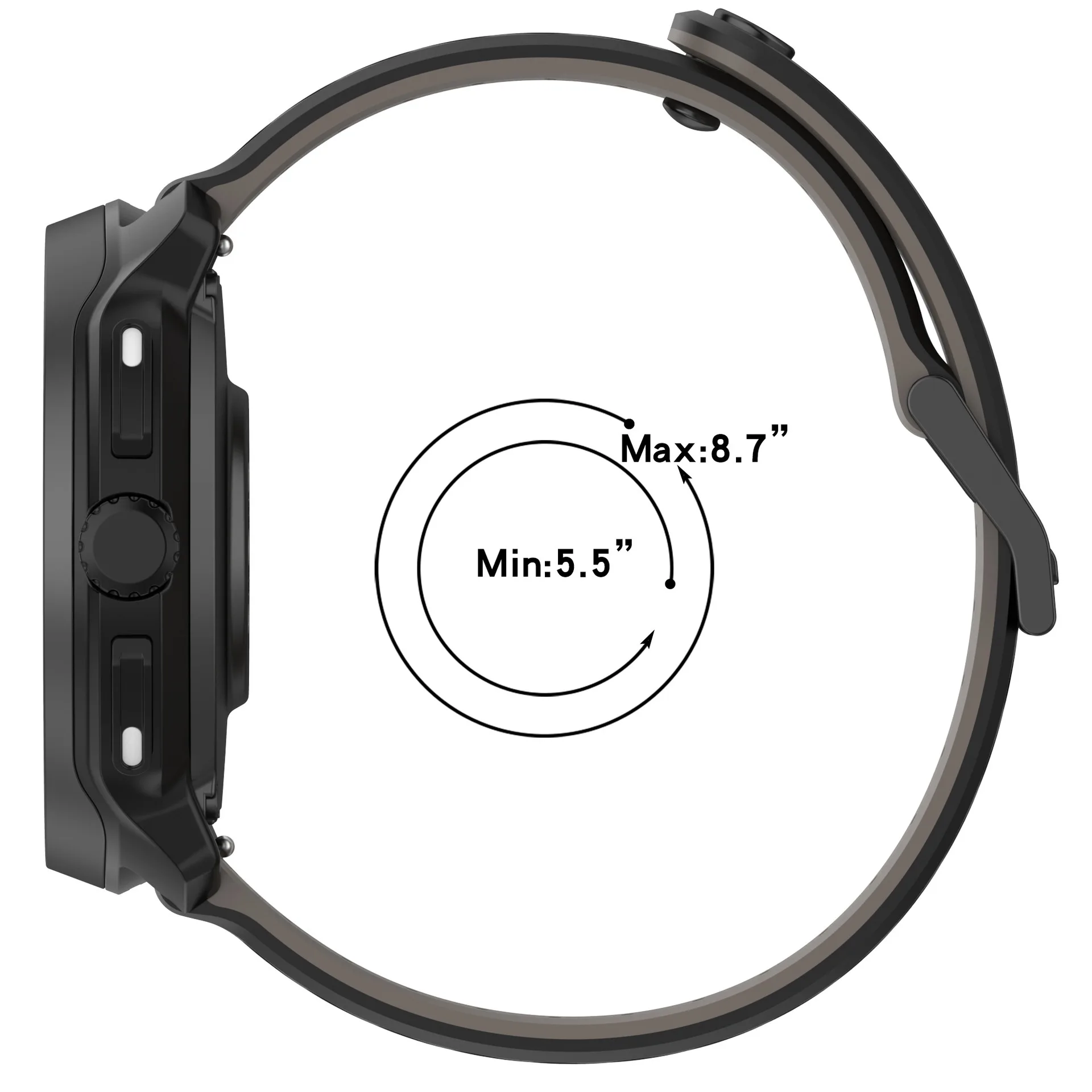 Силиконовый ремешок для Suunto Vertical 2RACE 2 SRunOceanVertical, браслет для Suunto 5 9 Peak Pro, Huawei GT 4 5 6 (art.: 3920dc3fc1f81) - 3920dc3fc1f81
