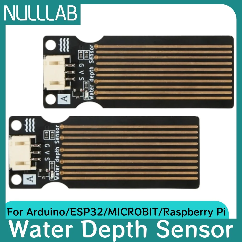 Фото Датчик глубины воды с аналоговым выходом, интерфейс PH2.0 для Arduino, ESP32, Microbit, Raspberry Pi, высокоточный, погружной, IP68, 0-3.3В №1