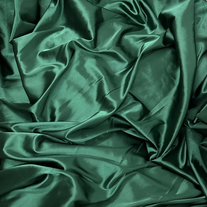 3/5/10yard Green Satin Fabric For Dressmaking,Lining,Clothing,and DIY Projects - Material for Sewing Needs, Sold by the yard