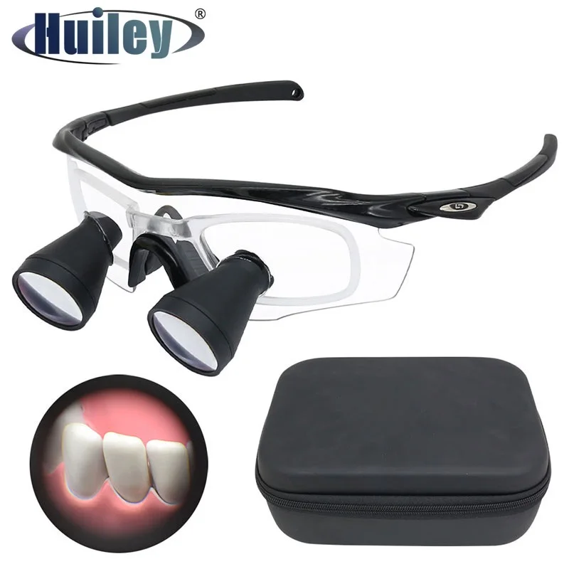 

33-46cm 2.5X/3.5X Dental Binocular Magnifier Clear Image Optical Glass Lens Large Depth of Field Light Weight Dental Loupes