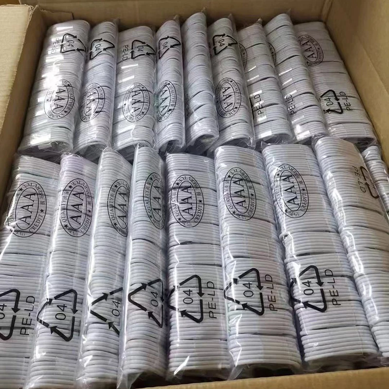 20/40Pcs USB Charger Cable for i 11 Xs Max Xr X 8 7 6 Plus 5 SE Data Charging Cord Work New System Micro Phone Charge Cable
