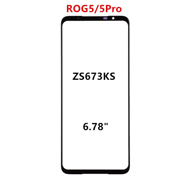 Сенсорный экран для Asus ROG Phone 5 5S 3 2 1 ZS673KS ZS676KS ZS661KS ZS660KL ЖК-дисплей переднее стекло