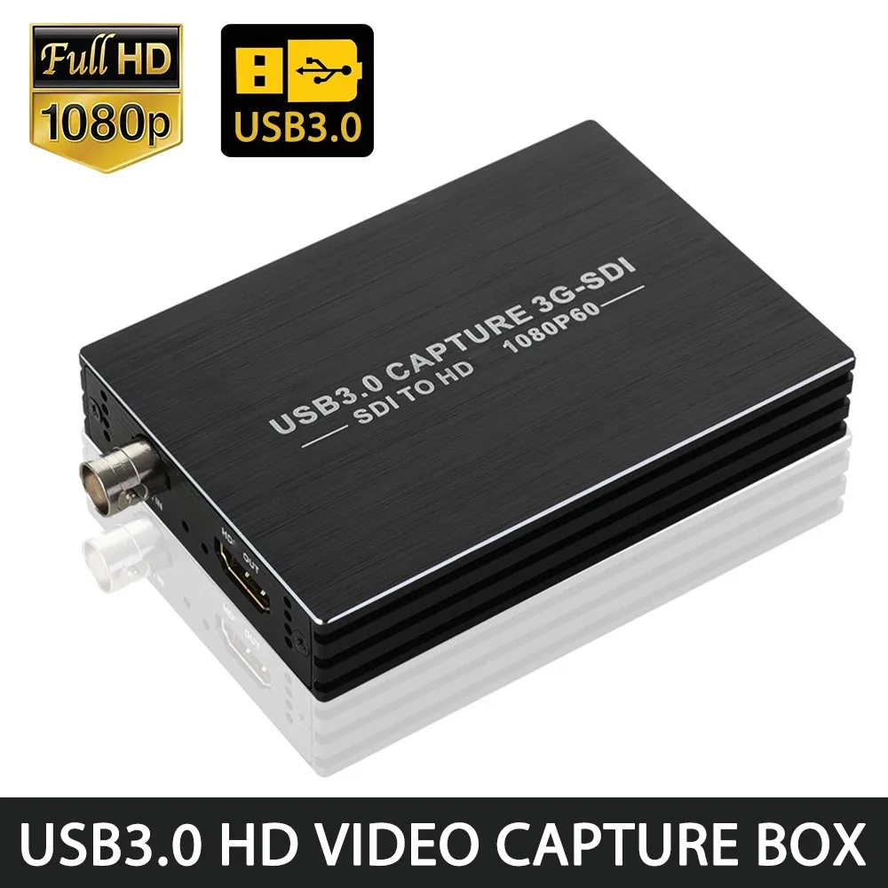 

USB 3.0 Video Capture SDI / USB 3.0 to HDMI 1080P 60FPS Output Game Video Capture Card Live Streaming Broadcast With Mic inpute