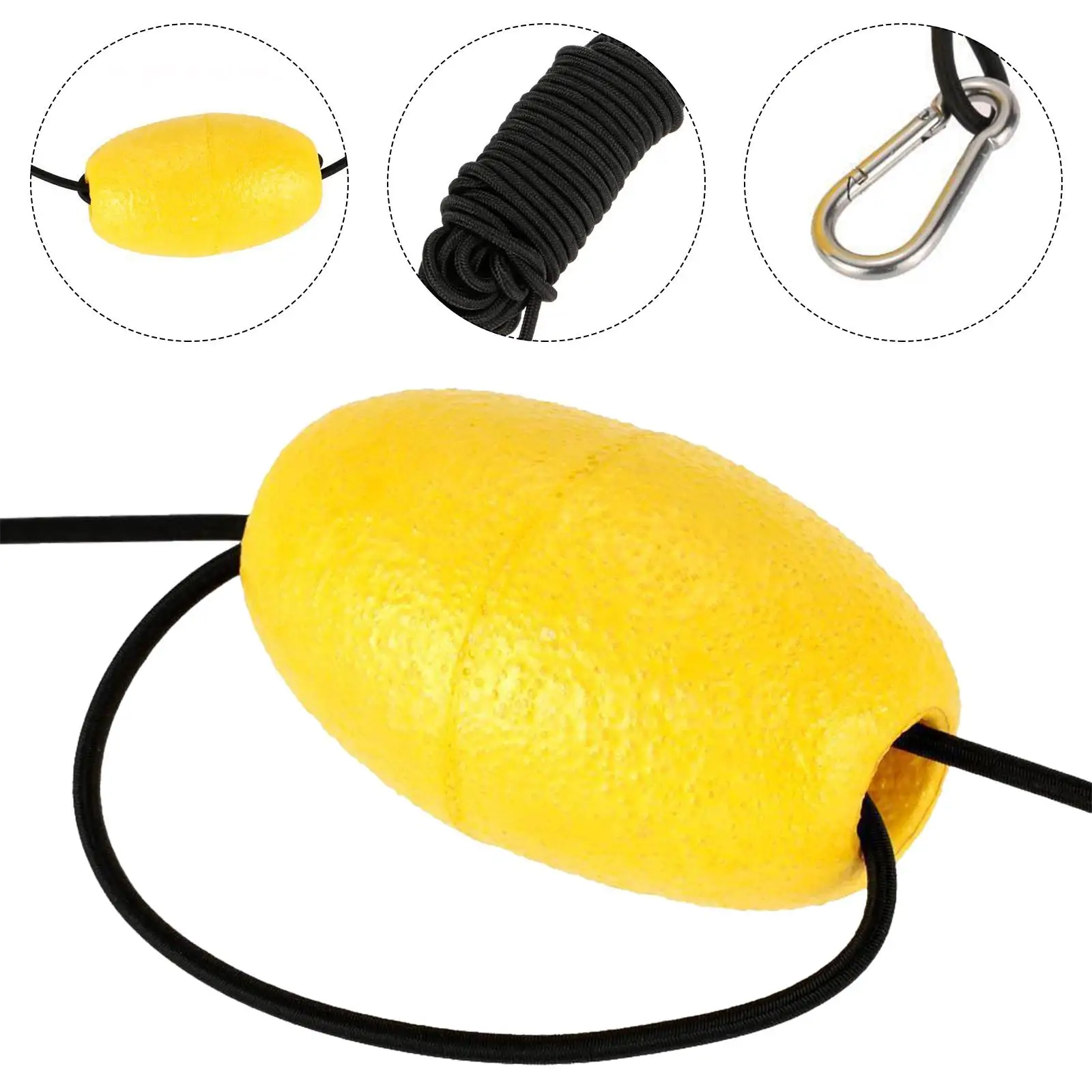 

Drift Anchor Rope Tow Rope Drifting EVA Float Buoy Nylon Cord Rope Float Buoy Elastic Bungee Cord Diameter 4mm