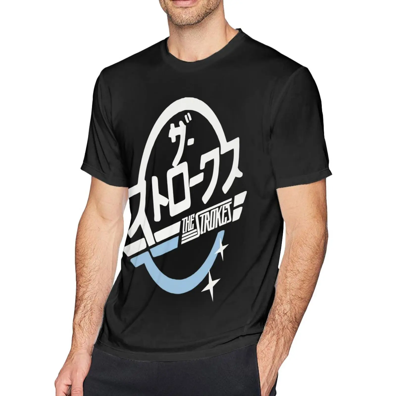 

Японская версия инди, Мужская футболка с рисунком из японского аниме, футболки оверсайз, женская футболка, Мужская хлопковая футболка с рис...