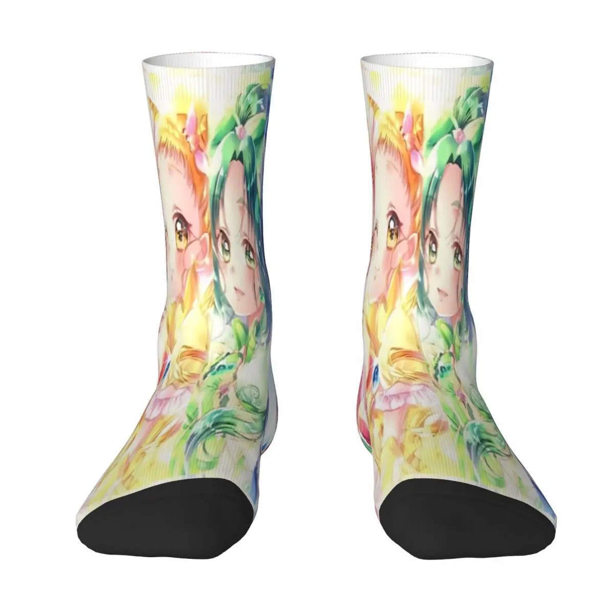 

YES Cure Milky Rose Pretty Cure Precure Princess Anime Sock Socks Men Women Polyester Stockings Customizable Design