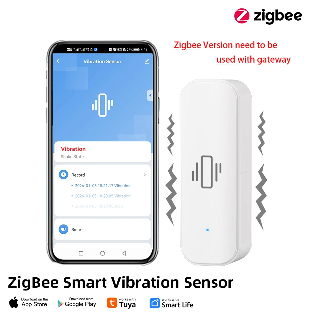 

Датчик вибрации Zigbee 72WZ