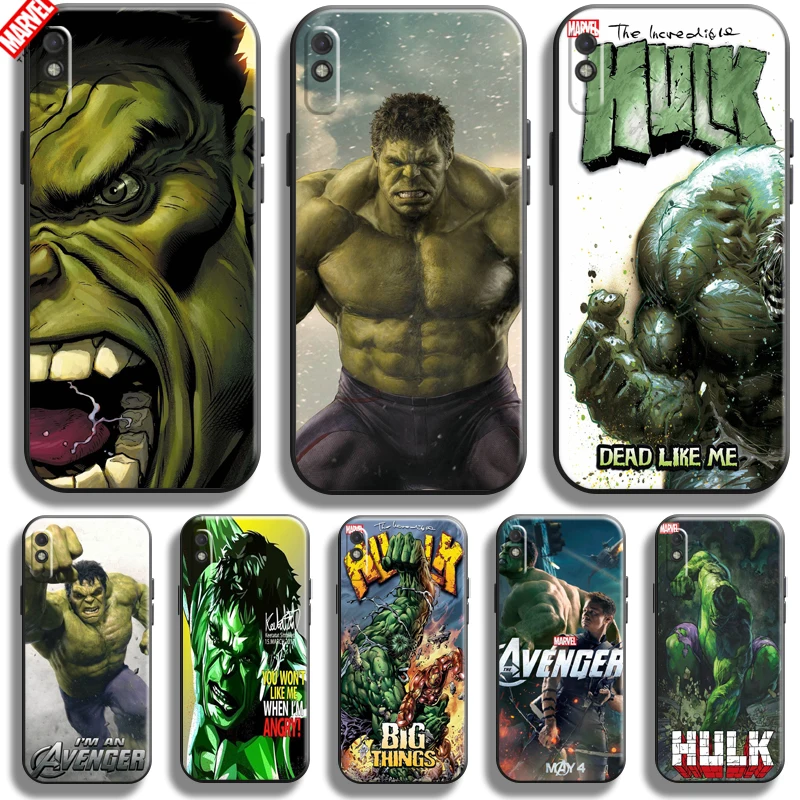 

Marvel Hulk Avengers For Xiaomi Redmi 9AT Phone Case 6.53 Inch Soft Silicon Coque Cover Black Funda Thor Comics