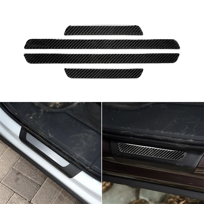

Наклейки из углеродного волокна для Audi Q7, SQ7, 4 м, 2016, 2017, 2018, 2019, 42 см, x2, 21 см, x2, 3D аксессуары для интерьера автомобиля