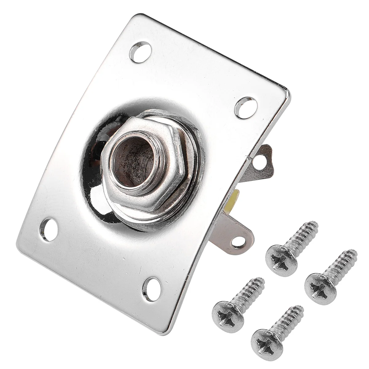 

2PCS Square Guitar Jack Electric Guitar Jack 6.35mm Square Pickup Socket Special Guitar Jack Socket for Guitar Studio Store Home