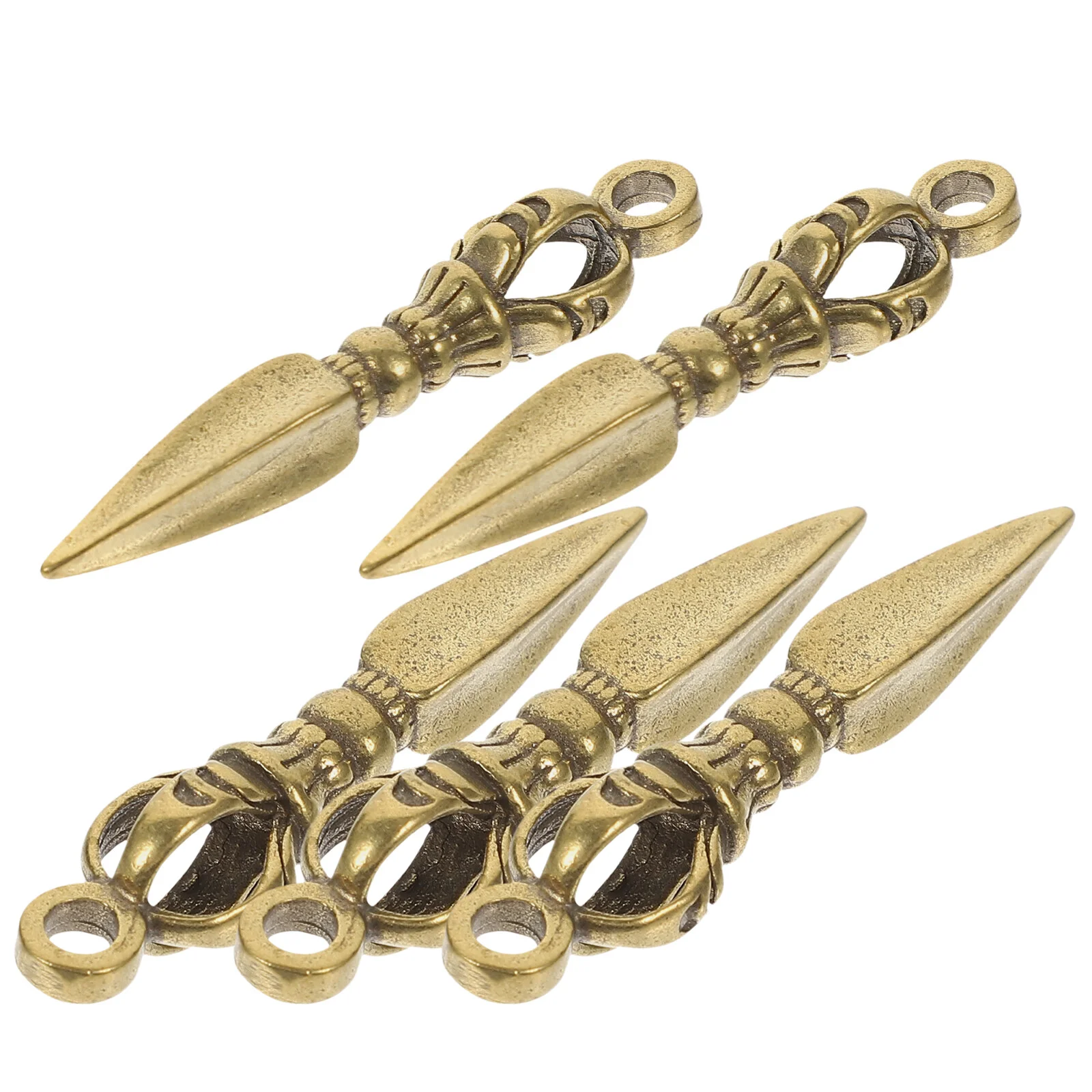 

Брелок для ключей, 5 шт., поделки, многофункциональная подвеска Vajra, латунные винтажные декоративные украшения, пестик