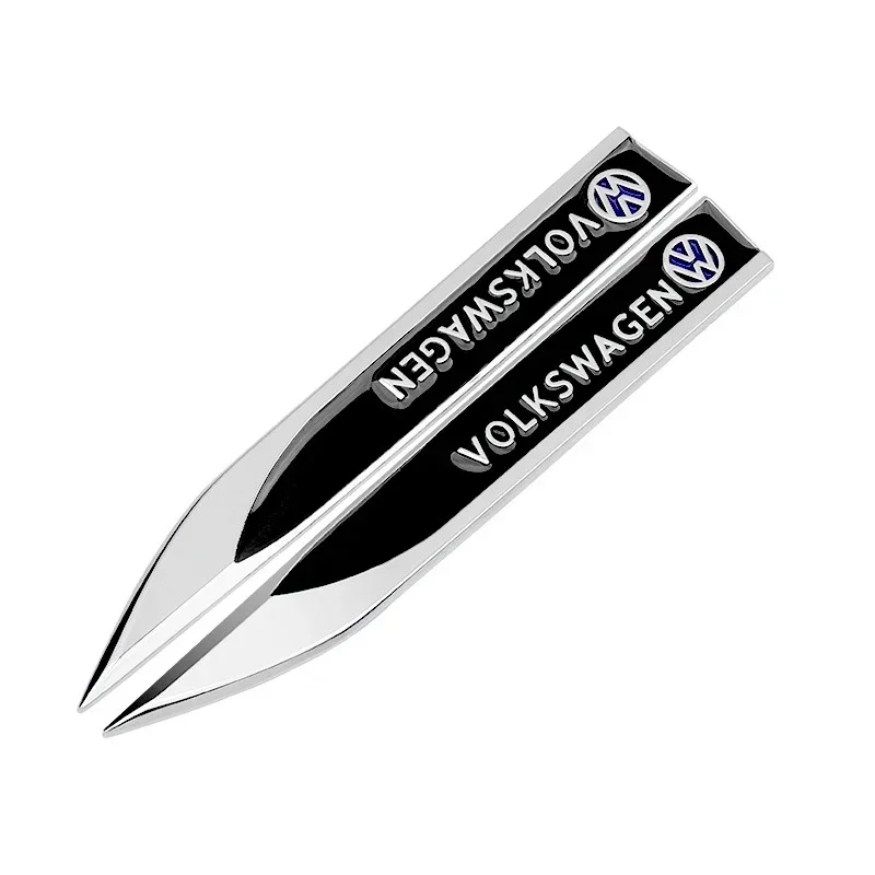 Для Volkswagen Golf 8 2019 2020 2021 2022 2023 MK7 MK8 VW автомобильные аксессуары, накладка на боковое крыло, передняя металлическая крышка эмблемы