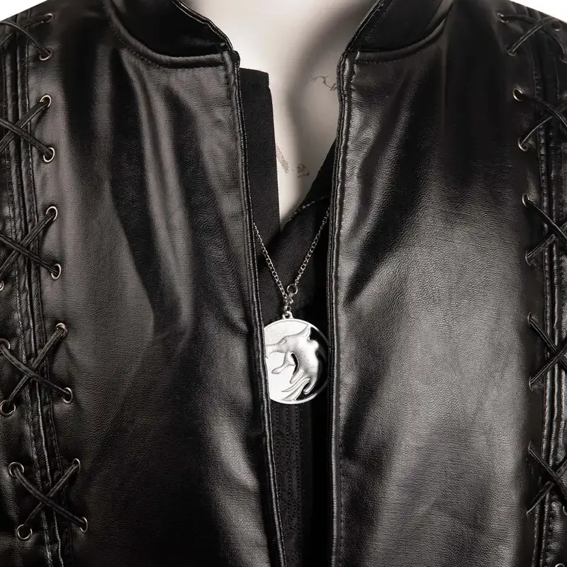 Geralt мужской костюм для косплея Ведьмака из фильма карнавальный на Хэллоуин Яркий