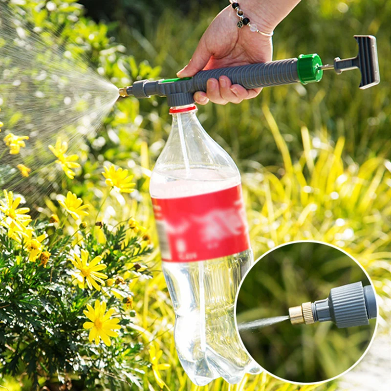 

Gardening Watering Can High Pressure Air Pump Manual Sprayer Adjustable Beverage Bottle Sprinkler Garden Watering Tool