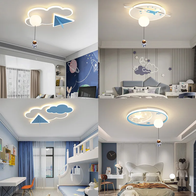 

Скандинавский потолочный светильник для детской комнаты, современный потолочный светильник для мальчиков и девочек, для детской комнаты, с...