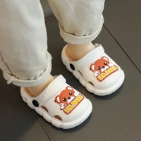 baby hole shoes summer breathable kids slippers cute raccoon child beach sandals light boys outside slides girls home slippers