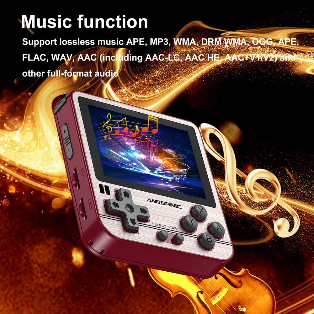

RG280V Portable Handheld Game Console 16GB with Stereo Speakers TF Game Card Classic Games Mini Retro Console