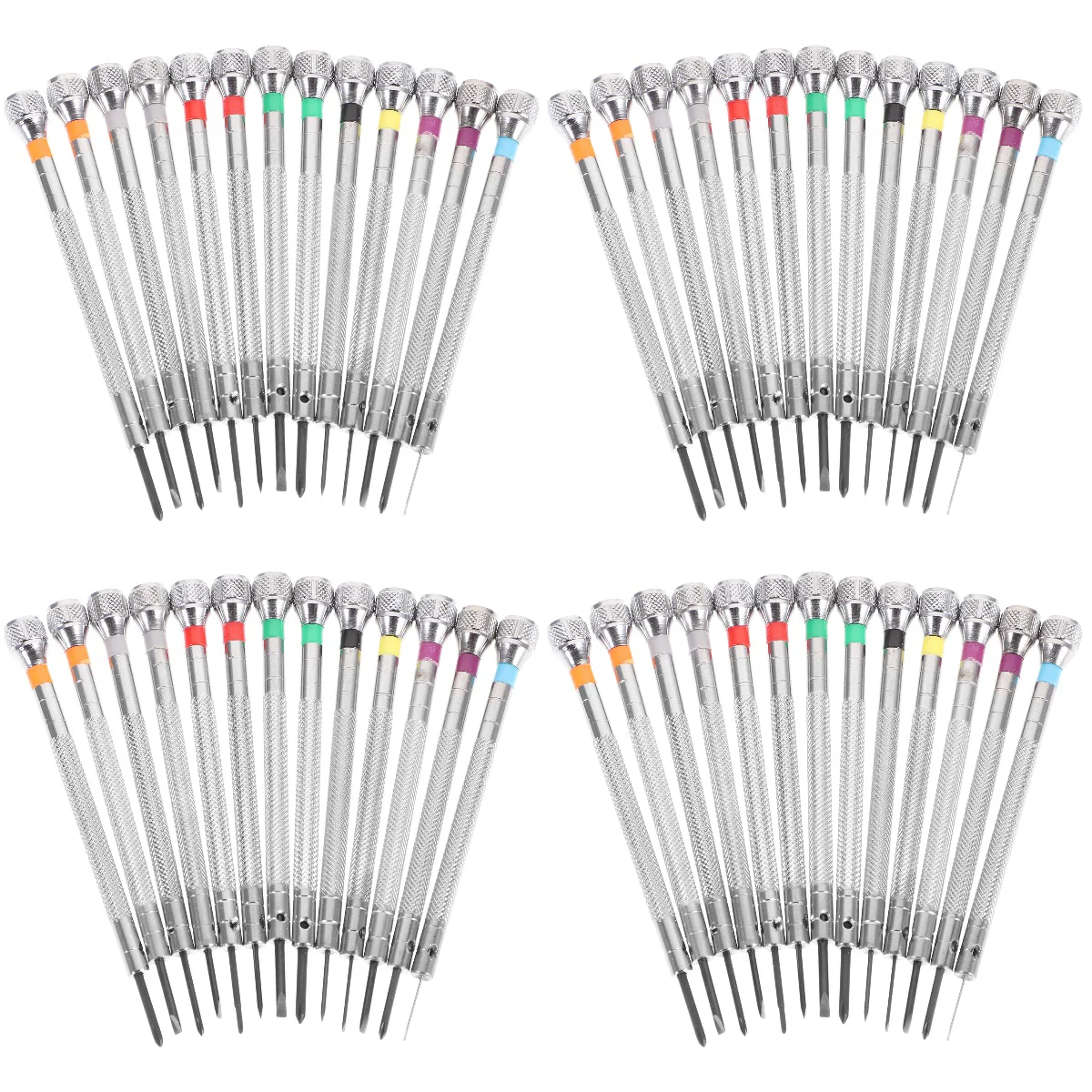 

52 pcs Watchmaker Screwdrivers Set 0.6mm-2.0mm Screwdrivers Set for Watch Glasses Repair