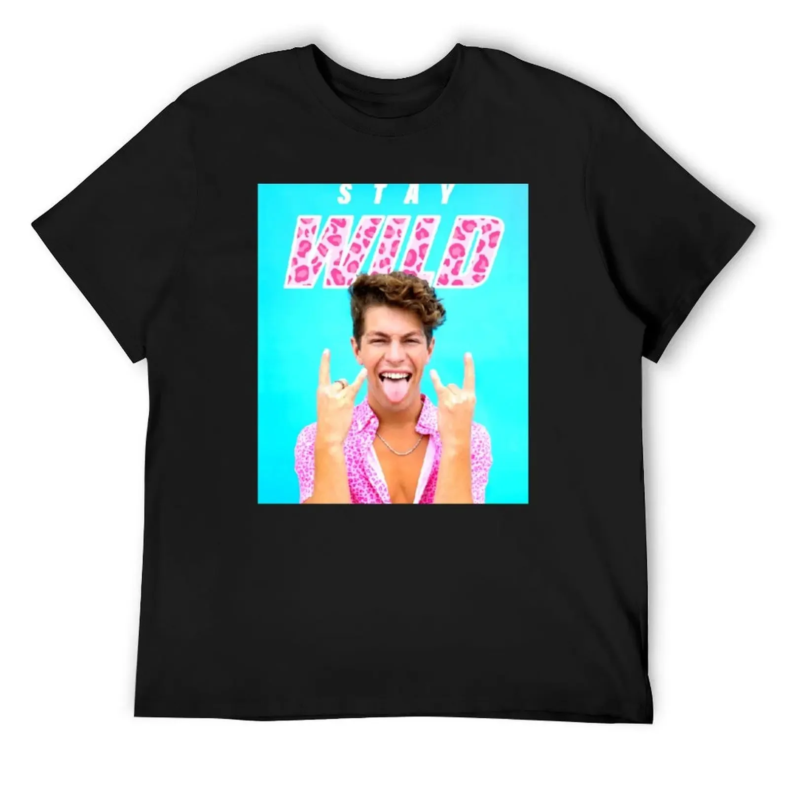 Ben azelart Stay Wild Fire T-Shirt vintage graphic tee cute tops t shirts shirt men 100℅ cotton