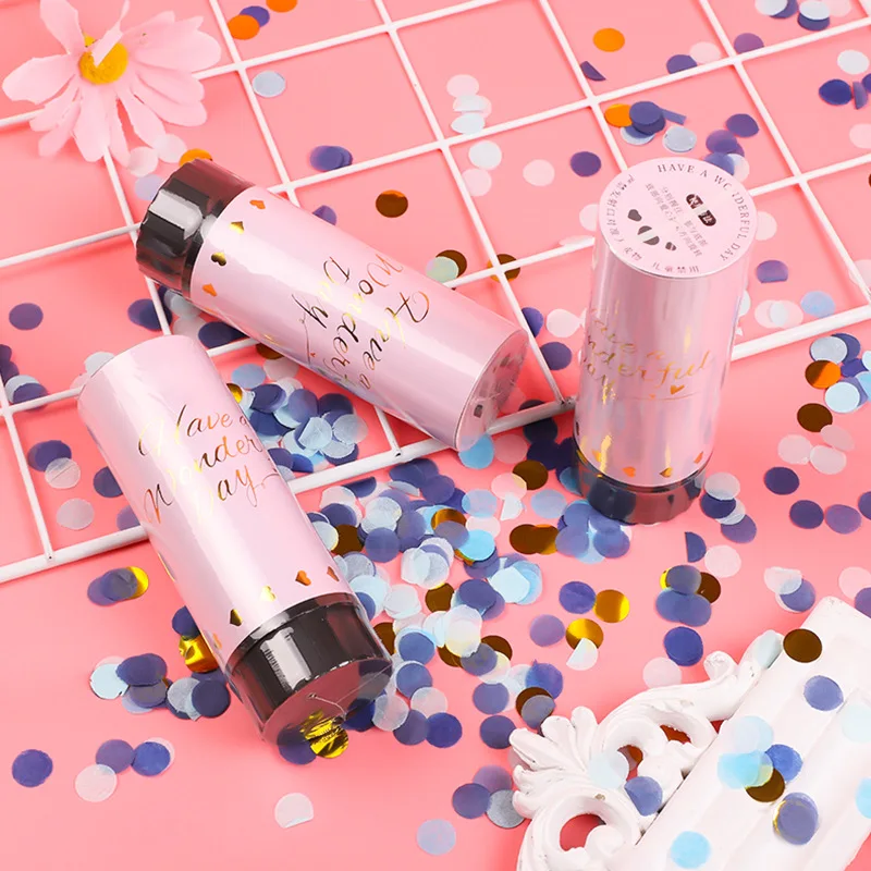 

Confetti Spray Supplies Multicolor Wedding Confetti Spray Push Papers Handheld Launch Fireworks For Celebration Birthday Party