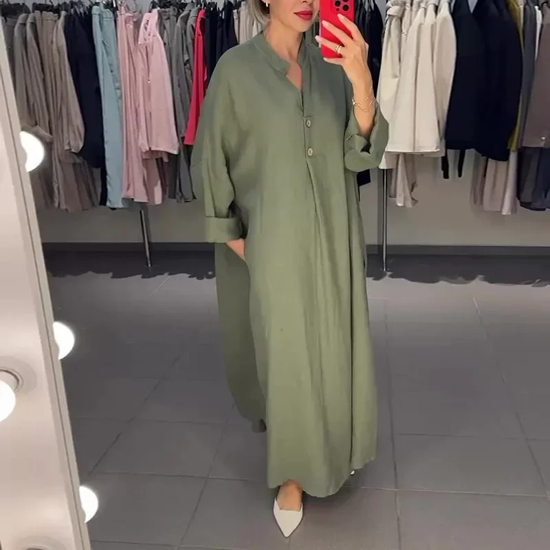 Абая для женщин Мусульманское платье Ид Мубарак Химар Хиджаб платья однотонный