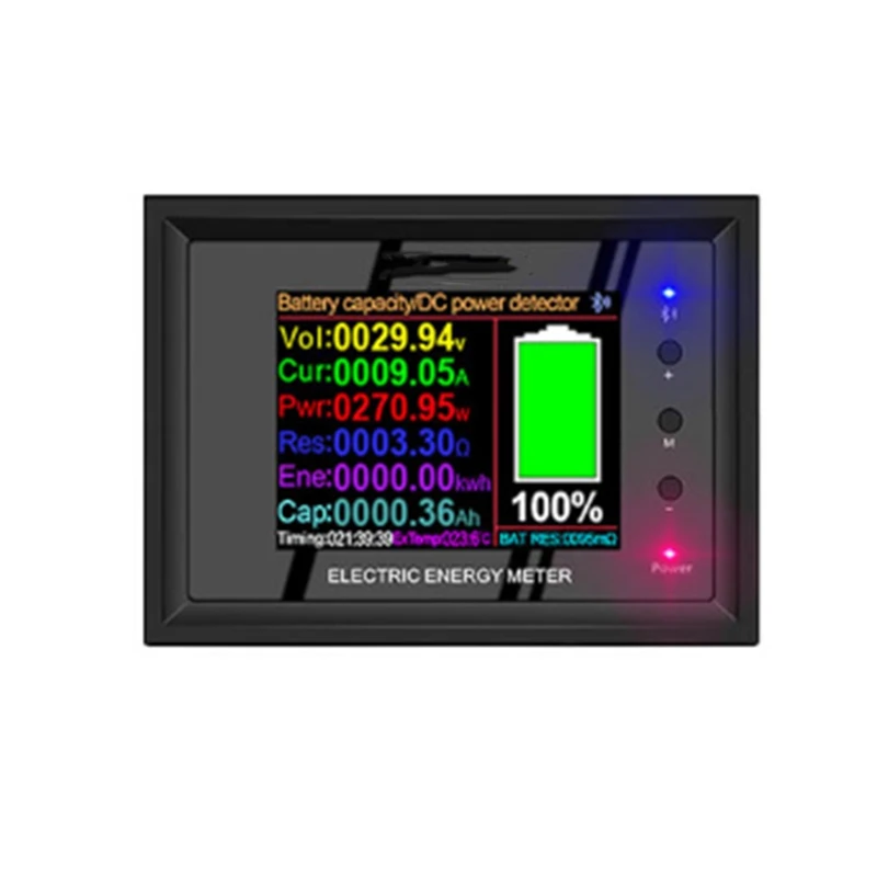 

DT24P 0-1000V 100A Amp Meter DC Power Voltmeter Ammeter Battery Capacity Tester Voltage Gauge Detector With Coil CT CNIM Hot