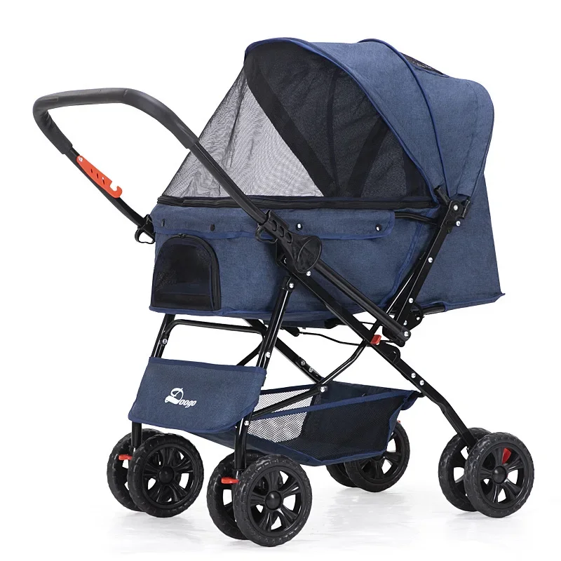 4-колесная дорожная переноска коляска для домашних животных кошек и собак