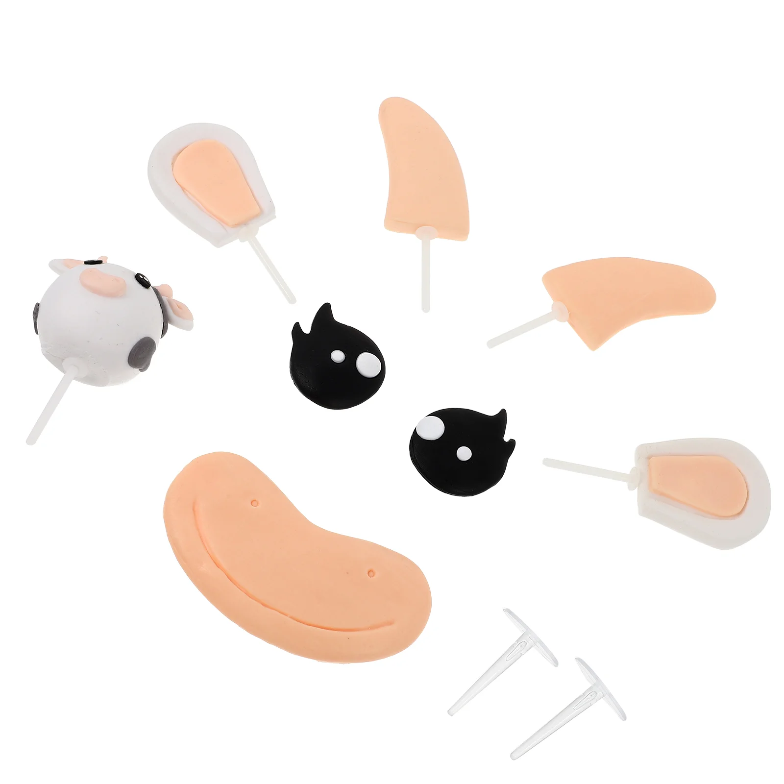 Свадебные украшения фигурка коровы торта декоративный топпер перламутровый