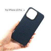 iphone 13 pro case blue carbon fiber lens circle protection cover kevla full coverage lightweight dustproof iphone13 phone cover