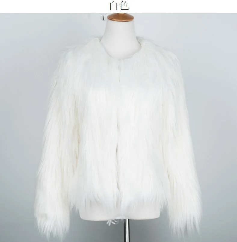 ICCLEK 2018 imitation fur coat women's Beach wool long hair falling wool medium long fur coat