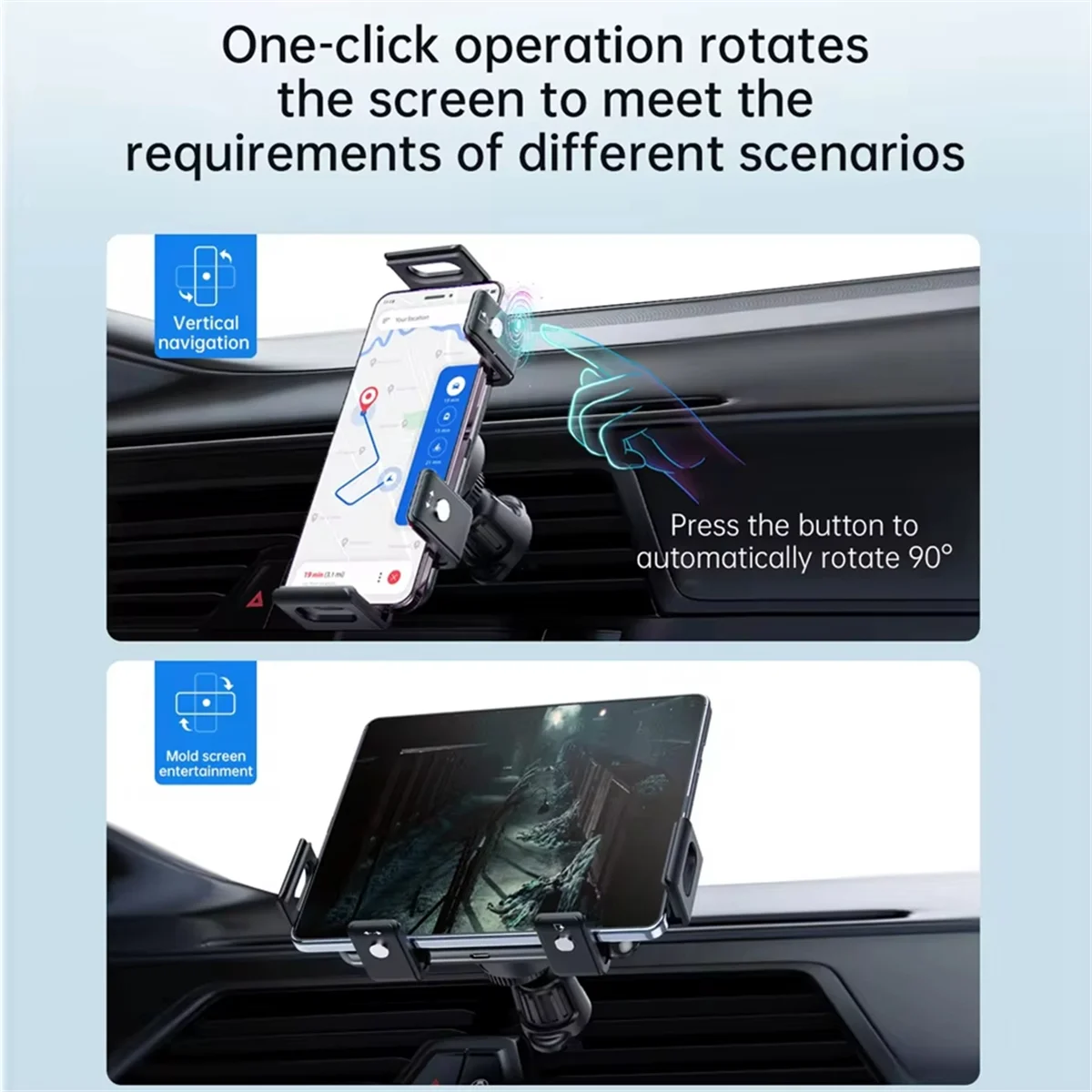 Автомобильное зарядное устройство 15 Вт держатель для Samsung Galaxy Z Fold5 S23 Ultra Auto Clamp