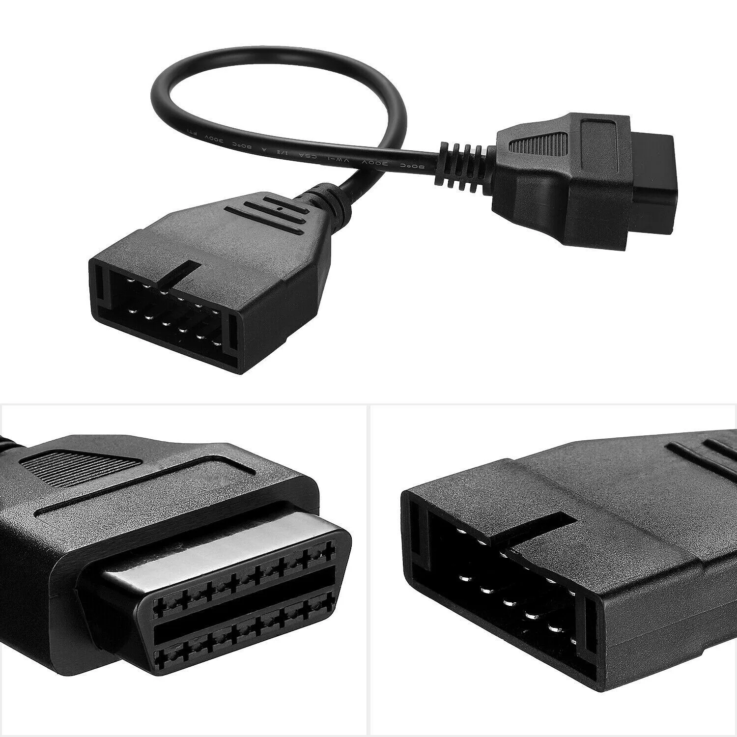 Фото Кабель-адаптер-конвертер с 12-контактного разъема OBD1 на 16-контактный разъем OBD2 для диагностического сканера GM (США) №2
