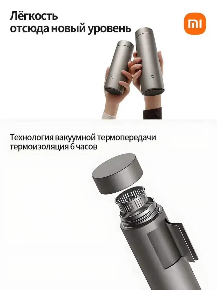 Титановый термос Xiaomi Mijia Ti 2 (art.: 3920db115acaf) - 3920db115acaf