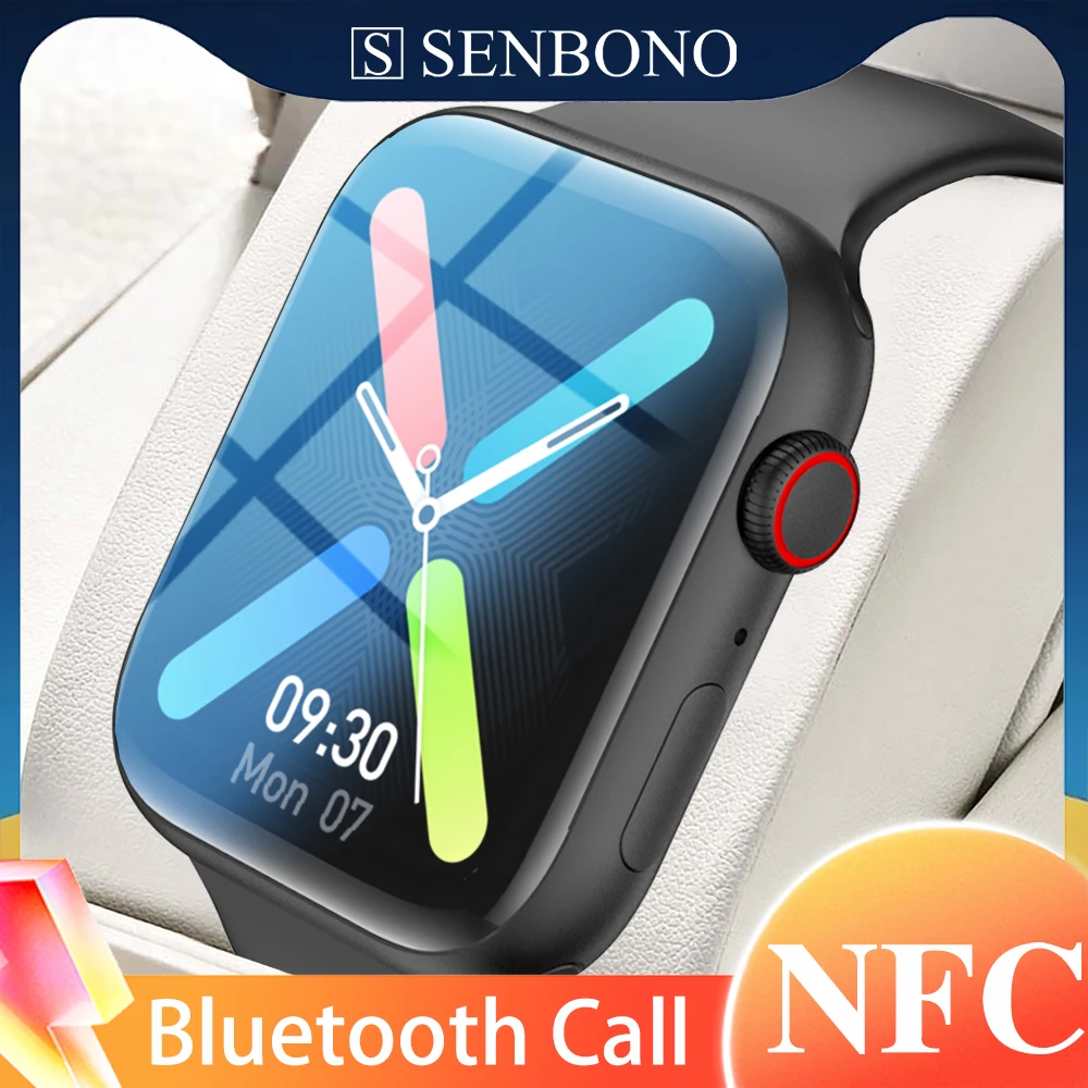 

SENBONO 2022 New Smart Watch Men Bluetooth Answer Call IP68 Waterproof NFC Access Control Sport Smartwatch Women For Android IOS