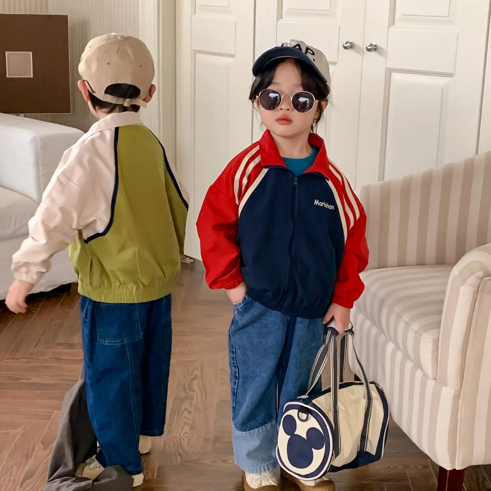 

Куртка детская с длинным рукавом, на молнии, в стиле пэчворк