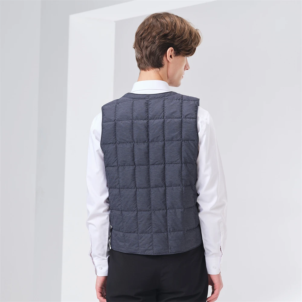 TANBOER Ultralight Filling Power 680 Winter Vest Solid  90% Duck Down Sleeveless Internal Wear TA330005