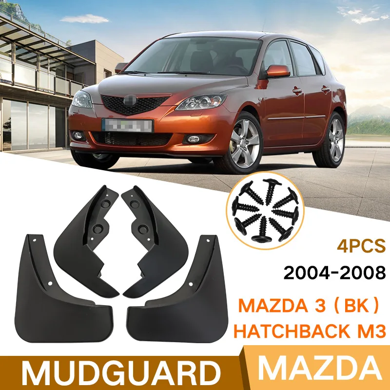 

Брызговики передние и задние для Mazda 3 BK, 2004 ~ 2009